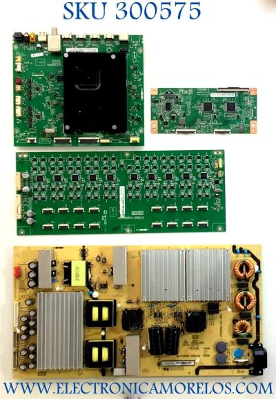 KIT DE TARJETAS PARA TV TCL 4K SMART TV / MAIN 40902-000010 / 40-RT73M1-MAD2HG / 08-RT73012 / T-CON 34291100AS / ST6451D03-3 / DRIVER 08-D65R630-DR200AA / 40-D65R63-DRB2LG / FUENTE 08-P402W0L-PW210AA / 40-P402HL-PWA1CG / PANEL LVU650NDHL / MODELO 65R635